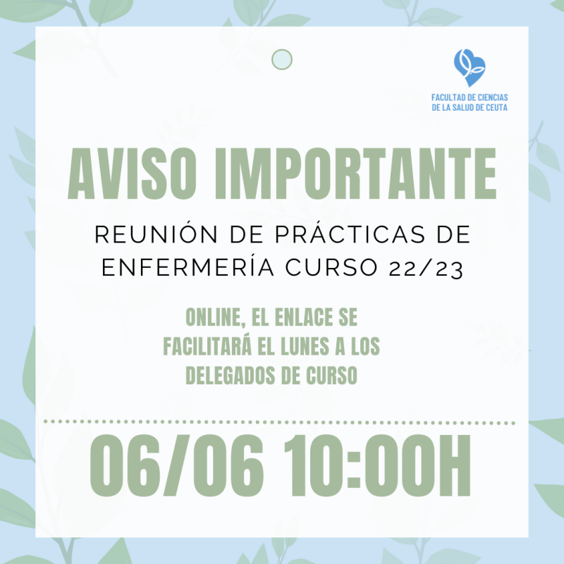 Reunión prácticas para 3º y 4º curso Reunión prácticas para 3º y 4º curso